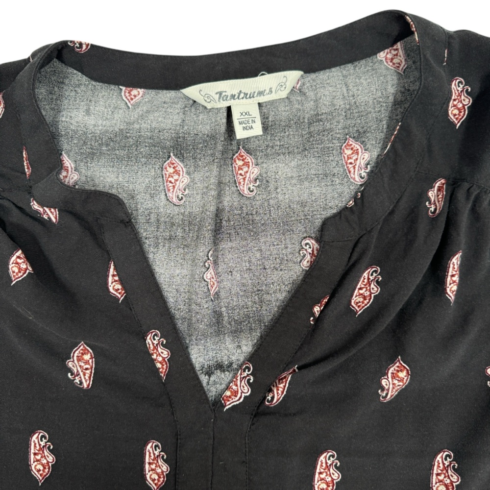 Tantrums Floral Paisley Printed Multicolored Blouse Top Size XXL - Picture 8 of 13